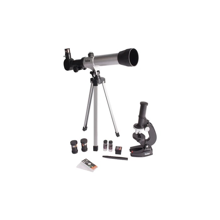 Kit de ciencia óptica - telescopio y microscopio