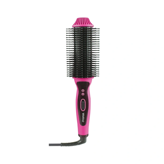 Cepillo para dar volumen al cabello con calefacción - Rosa