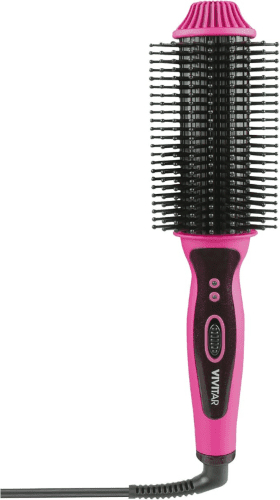 Cepillo para dar volumen al cabello con calefacción - Rosa